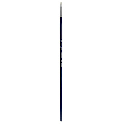 Silver Brush Bristlon Stiff White Synthetic Brush - Filbert, Size 2/0