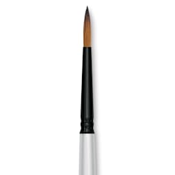 Robert Simmons Simply Simmons Synthetic Brush - Round, Short Handle, Size 4 close up
