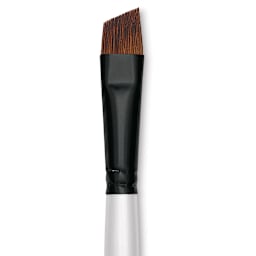 Robert Simmons Simply Simmons Synthetic Brush - Angle Comb, Short Handle, Size 1/2" close up