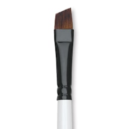 Robert Simmons Simply Simmons Synthetic Brush - Angle Comb, Short Handle, Size 3/8" close up