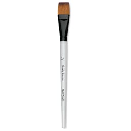 Robert Simmons Simply Simmons Synthetic Brush - Flat Wash, Short Handle, Size 3/4"