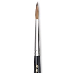 Da Vinci Maestro Kolinsky Brush - Round Travel Brush without Cap, Short Handle, Size 4 close up