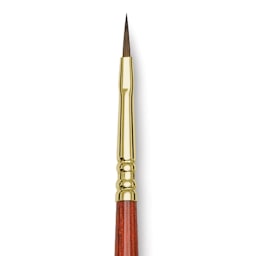 Blick Master Kolinsky Sable Brush - Filbert, Short Handle, Size 1 close up