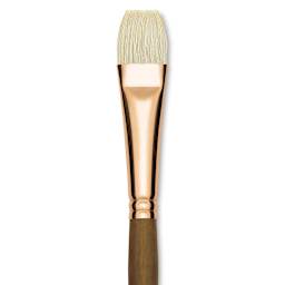 Princeton Best Natural Bristle Brush - Bright, Long Handle, Size 10 close up