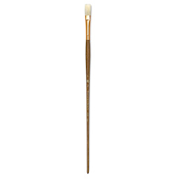 Princeton Best Natural Bristle Brush - Flat, Long Handle, Size 4