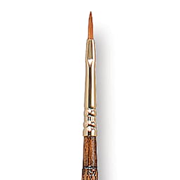 Escoda Reserva Kolinsky-Tajmyr Sable Brush - Filbert, Long Handle, Size 1 close up