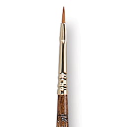 Escoda Reserva Kolinsky-Tajmyr Sable Brush - Bright, Long Handle, Size 1 close up
