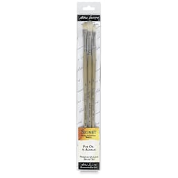 Robert Simmons Signet Bristle Brush Pack - Set L, Long Handle, Set of 3