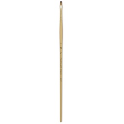 Princeton Synthetic Mongoose Brush - Flat, Long Handle, Size 6