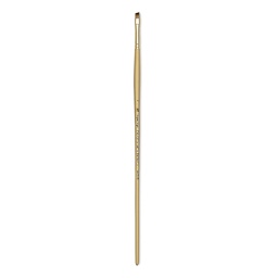 Princeton Synthetic Mongoose Brush - Angle Bright, Long Handle, Size 6