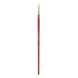 Blick Master Bristle Brushes - A single Short Filbert brush shown upright
