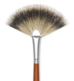 Da Vinci Pure Badger Brushes - Closeup of Fan brush
