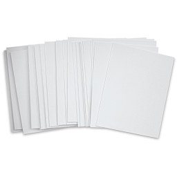 Blick Economy Cotton Canvas Panel Classroom Pack - 14" x 18", Class Pack of 24 fanned out