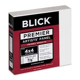 Blick Premier Artists' Panel - Traditional Cradle, 7/8", 4" x 4" side view