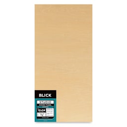 Blick Studio Artists' Wood Panel - Flat Cradle, 12" x 24", 7/8" Cradle, front