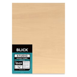 Blick Studio Artists' Wood Panel - Flat Cradle, 18" x 24", 7/8" Cradle, front
