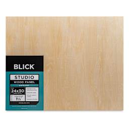 Blick Studio Artists' Wood Panels - Gallery Cradle, 24" x 30", 1-1/2" Cradle, front