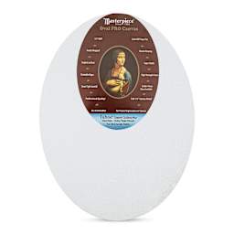 Masterpiece Pro Stretched Oval Canvas - 9" x 12", 3/4" Profile front