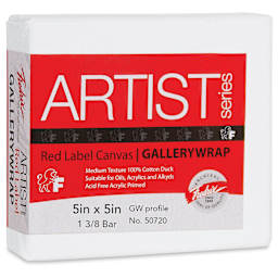 Fredrix Profile Cotton Canvas - 5" x 5", Gallerywrap