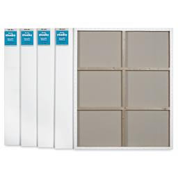 Blick Studio Stretched Cotton Canvas - Gallery Profile, 48" x 60", Pkg of 5 (four fronts and one back)