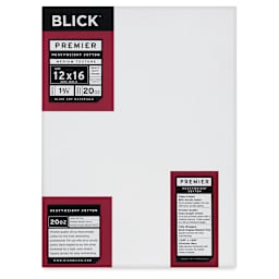 Blick Premier Heavyweight Stretched Cotton Canvas - 12" x 16", 1-3/8" Profile