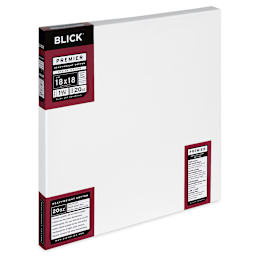 Blick Premier Heavyweight Stretched Cotton Canvas - 18" x 18", 1-3/8" Profile side view