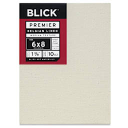 Blick Premier Belgian Linen - 6" x 8", Oil-Primed, 1-3/8" Profile, front