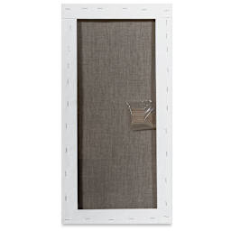 Blick Studio Linen Stretched Canvas - 10" x 20", Traditional 3/4" Profile (back)
