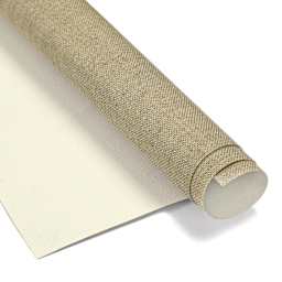 Artfix Linen Canvas Roll - 85" x 5 1/2 yd , Double Universal Acrylic Primed, Medium Texture, close-up of roll