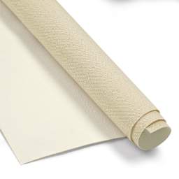 Utrecht Artists' Series Cotton Canvas Roll - 84" x 6 yards, acrylic primed, 10 oz, close-up of roll