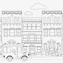 Tempaper Removable Wallpaper - City Border