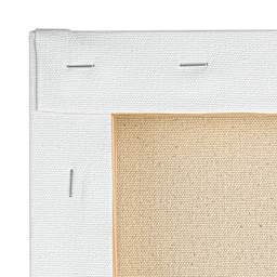 Strathmore 300 Series Stretched Cotton Canvas - close-up of back staples
