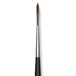 Da Vinci Casaneo Synthetic Squirrel Watercolor Brush - Rigger, Size 4, Short Handle, Synthetic, close up