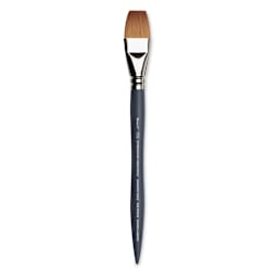 Winsor & Newton Professional Watercolor Synthetic Sable Brush - One Stroke, Size 1", Short Handle