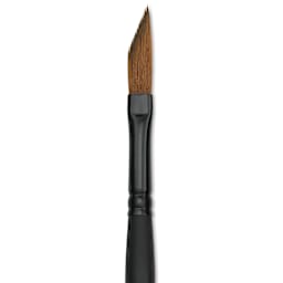 Raphaël Stradivarius Synthetic Kolinsky Sable Brush - Dagger, Size 0, Short Handle (close-up)