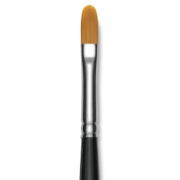 Utrecht Synthetic Sablette Brush - Long Handle, Filbert, Size 8, close-up