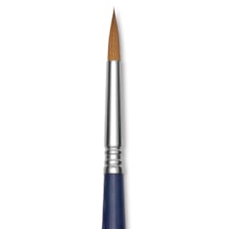 Escoda Chronos Brush - Long Handle, Round, Size 8, close-up