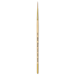Silver Brush Silver Kolinsky Red Sable Brush - Short Handle, Script Liner, Size 2/0