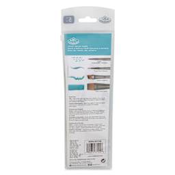 Royal & Langnickel Zen Brushes - Set 739, Set of 5, back of packaging