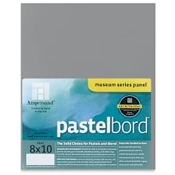 Ampersand Pastelbord Panel - 8" x 10",  Profile 1/8", Gray
