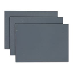 Ampersand Pastelbord Panel Pack - 5" x 7",  1/8" Profile, Gray, Pkg of 3 out of package