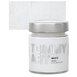 Tommy Art Gesso - White, 4.7 oz (140 ml) and swatch