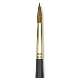 Silver Brush Renaissance Red Sable Brush - Round, Short Handle, Size 10 close up