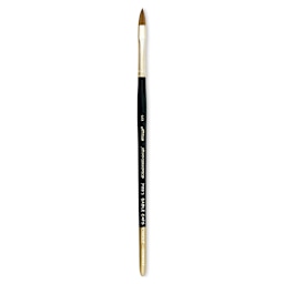 Silver Brush Renaissance Red Sable Brush - Cat's Tongue, Short Handle, Size 6