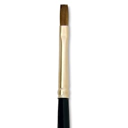 Silver Brush Renaissance Red Sable Brush - Bright, Short Handle, Size 4 close up