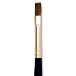 Silver Brush Renaissance Red Sable Brush - Bright, Short Handle, Size 6 close up