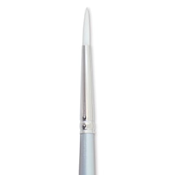 Silver Brush Silverwhite Synthetic Brush - Round, Short Handle, Size 4 close up