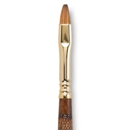 Escoda Reserva Kolinsky-Tajmyr Sable Brush - Bright, Short Handle, Size 8 (close-up)