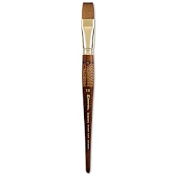 Escoda Reserva Kolinsky-Tajmyr Sable Brush - Bright, Short Handle, Size 18 (full length)