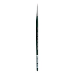 Silver Brush Ruby Satin Synthetic Brush - Round, Size 3/0, Short Handle